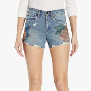 Blank NYC The Barrow Vintage High-Rise Denim Shorts Size 27
